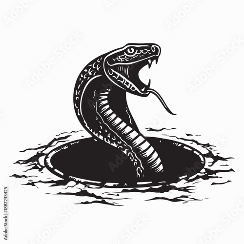 Snake holes Vector Images. Black and white Snake holes Vector Images 