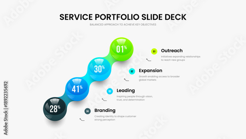 Consulting Introduction Four Element Diagram Slide Design. Minimalist Launch Slideshow Template Vector Illustration. Medical Innovation 4 Step Chart Presentation Layout.