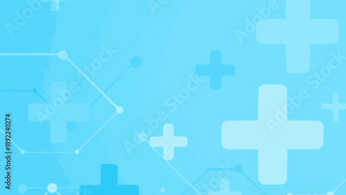 abstract blue healthy medical science background flat color vector illustration template design