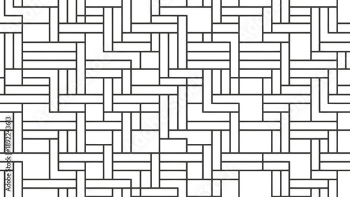 Complex geometric pattern with interconnected lines