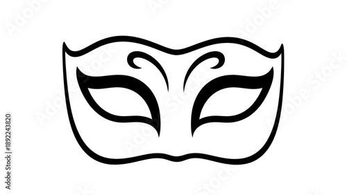 Black and white skull icon on white background