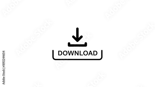 Download icon on white background