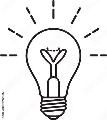 Creative Process and Idea Generation with Light Bulb, Brainstorming Elements, and People Collaborating