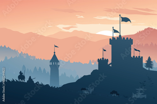 Kingdom Battlefield Flags Dawn