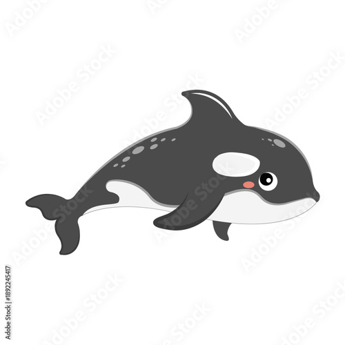 Vector graphic icon for Orca whale
