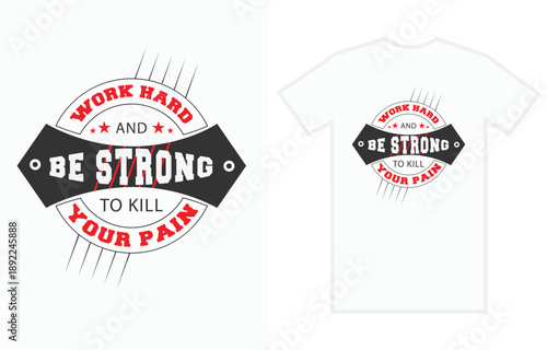 Motivational Gym T-Shirt Design