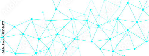 Abstract blue background with geometric lines and seamless triangle patterns creates a technology network texture for business web communication and connection backdrop illustration design