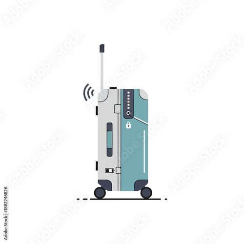Smart Luggage with Security Lock and Charging Port