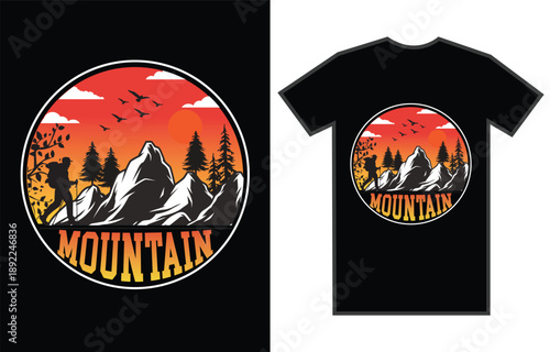 Vintage Tropical Beach Sunset T-Shirt Design