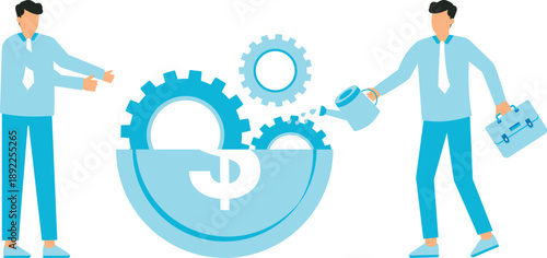 World economics or global and international financial treatment, fix inflation or help and support other countries to recover from crisis, fixing the world concept
