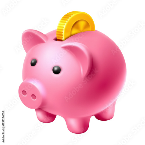 pink piggy bank