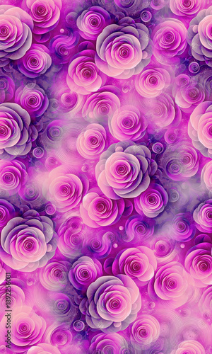 abstract background with pink flowers
