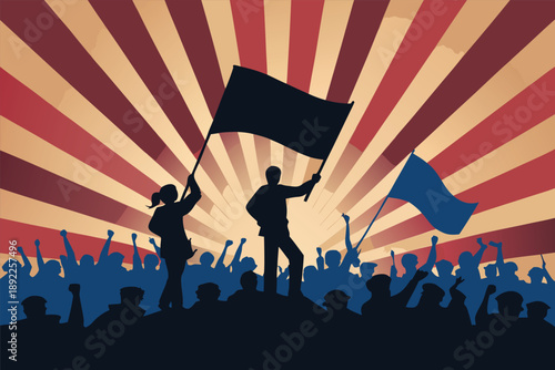 Revolutionary Era Rally Abstract Ill