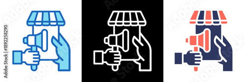 Online Marketing triplestyle icon