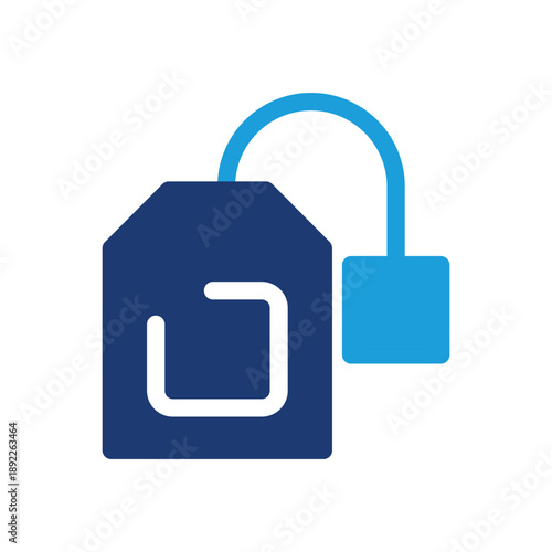 tea bag colored icon vector design good for web or mobile app