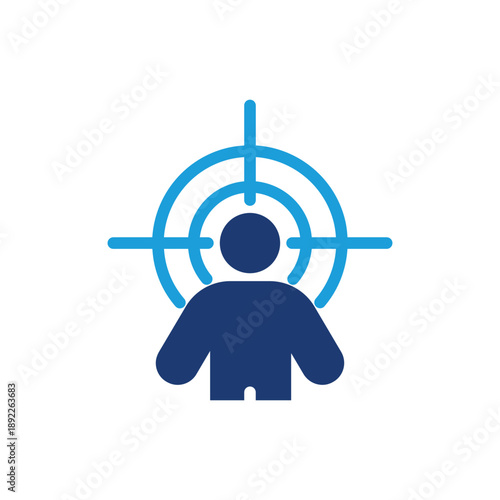 target market colored icon vector design good for web or mobile app