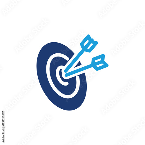 Archery target colored icon vector design good for web or mobile app