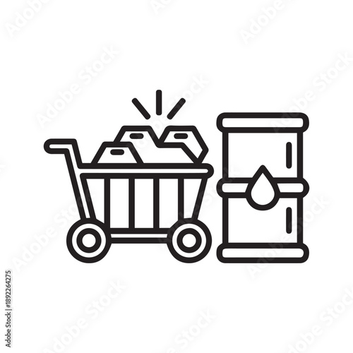 raw materials single icon
