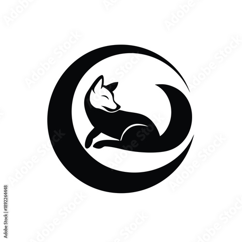 Airplane trail forming ring around globe illustration