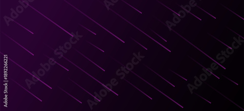 Dark purple background banner with craters on night galaxy sky concept. Retro cyberpunk style 80s Sci-Fi background futuristic with laser light sky