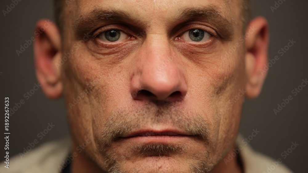 Obraz premium Photo of imprisoned offender