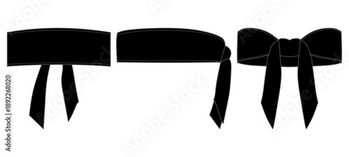 Had Bandana Mockup Template Vector