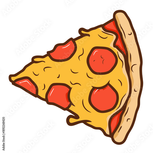 vector illustration of a pizza