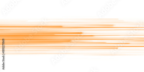 A smooth orange neon path flows dynamically across the scene. Soft light edges create a vivid sense of motion. A stylish speed trail for modern layouts. PNG