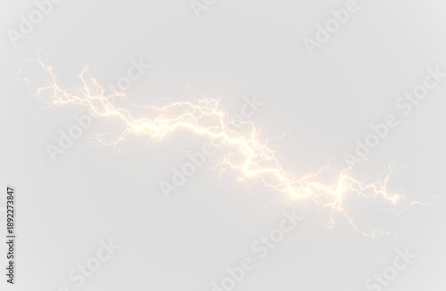 Flowing yellow lightning streaks pulse with vibrant energy, leaving glowing neon trails. Sparks flicker vividly along their paths. Perfect for action-packed visuals. PNG