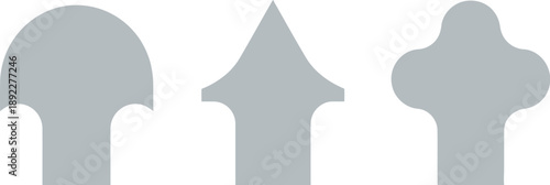 Different architectural doorway shapes and designs