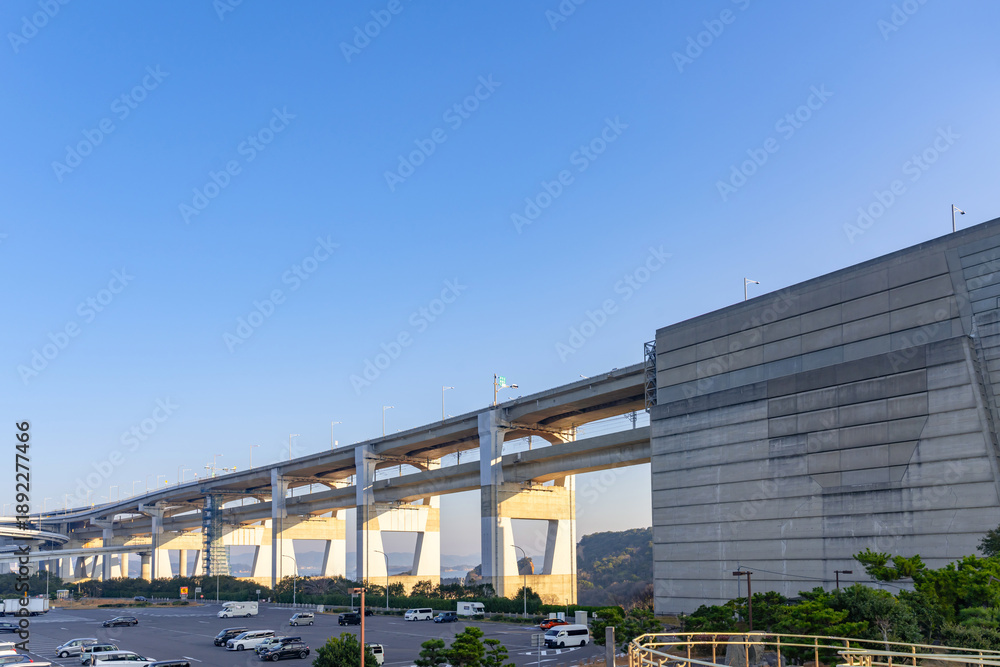 Obraz premium 瀬戸大橋(与島PA)