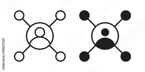 Affiliate marketing icon symbol design template. Vector 10 eps.