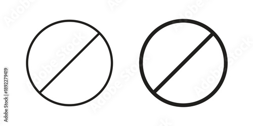 Blocked icon symbol design template. Vector 10 eps.