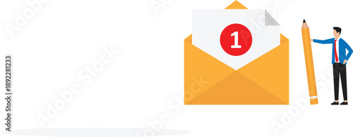 Social media promotion and sending advertising emails, offering sales and discounts concept
