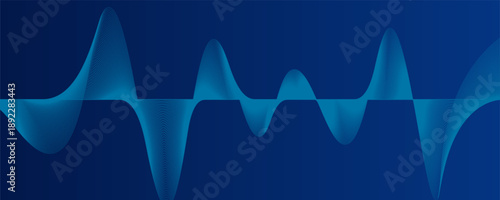 Abstract blue background with flowing lines for futuristic concept. Dynamic waves, eps10