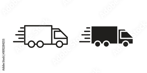 Delivery icon symbol design template. Vector 10 eps.