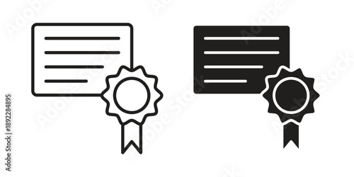 Diploma icon symbol design template. Vector 10 eps.