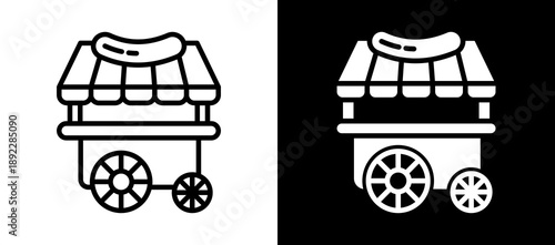 Food Business whiteblack icon