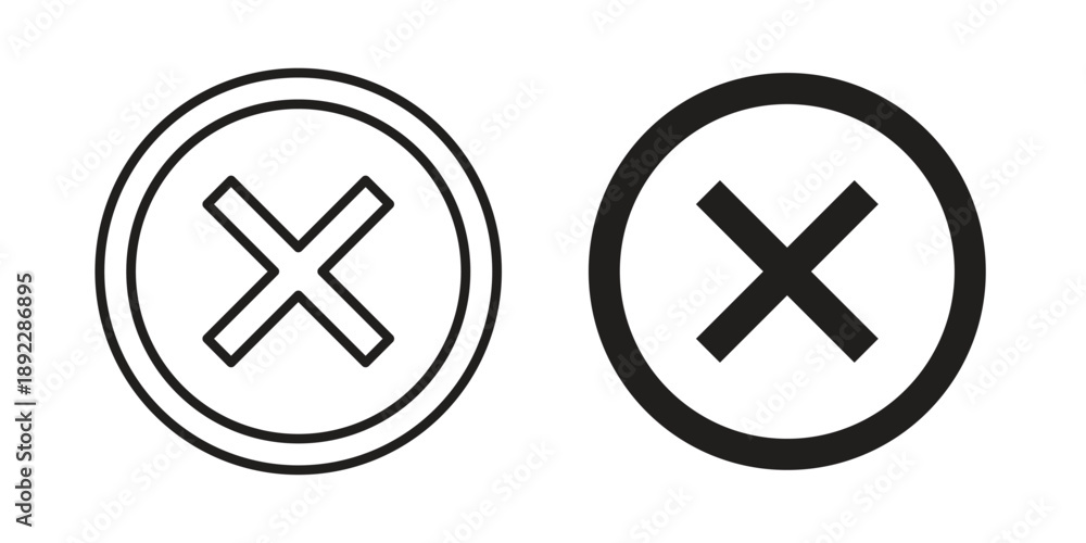 Obraz premium Error icon symbol design template. Vector 10 eps.