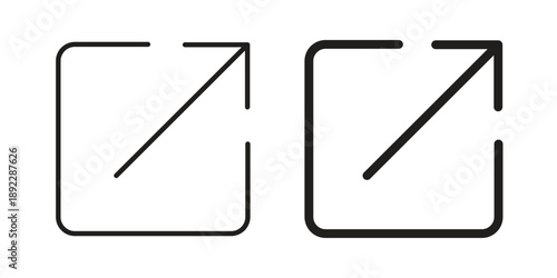 External link icon symbol design template. Vector 10 eps.