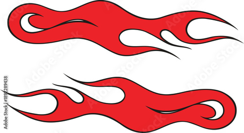 Nice tribal red and black white