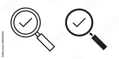 Inspection icon symbol design template. Vector 10 eps.