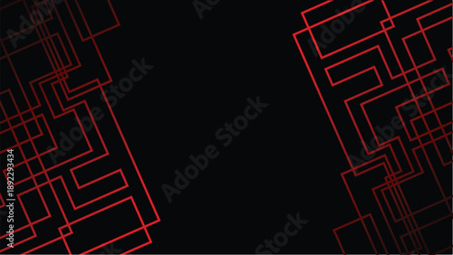 Creative abstract red geometry line background