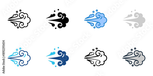 Gale icons set multiple style collection. Editable stroke 
