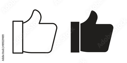 Like icon symbol design template. Vector 10 eps.