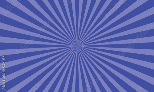 Deep blue and light blue sunburst pattern background, radial lines emanating from center, graphic design, abstract, calm.