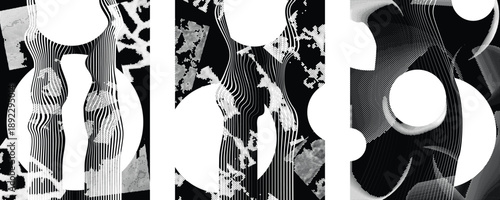 Glitch distorted geometric shape . Noise destroyed logo . Trendy cyber punk poster . Glitched frame .Grunge textured . Distressed effect .Vector shapes with a halftone dots screen print texture.