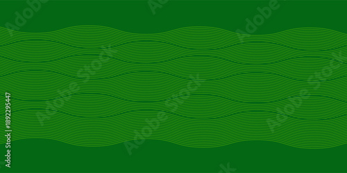 Green farm banner, organic abstract background with fields. Wavy green stripes, natural organic products. Ecological background. Striped green farmer pattern. vector modern.