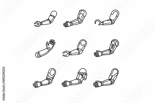 Variety of robotic arm designs for innovative technology solutions