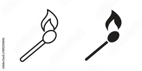 Matches icon symbol design template. Vector 10 eps.